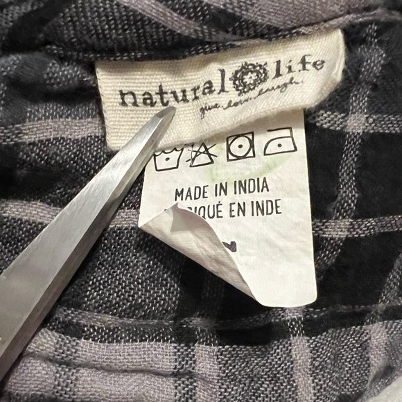 ⭐️Natural Life Plaid Sleeveless Dress - Picture 5 of 6